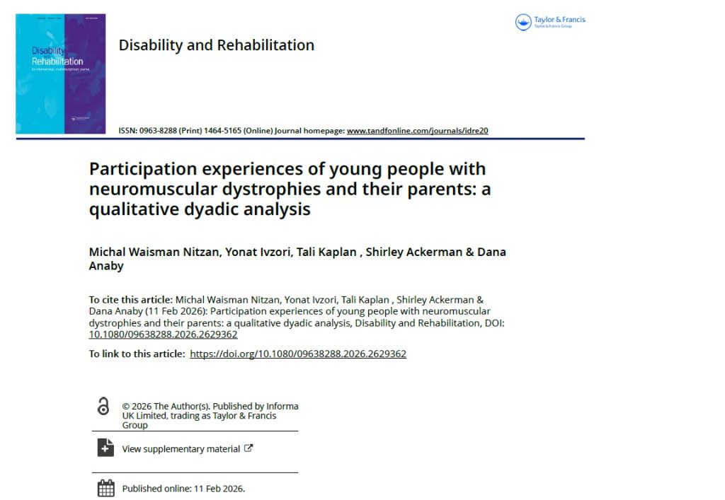 Participation experiences of young people with DBMD