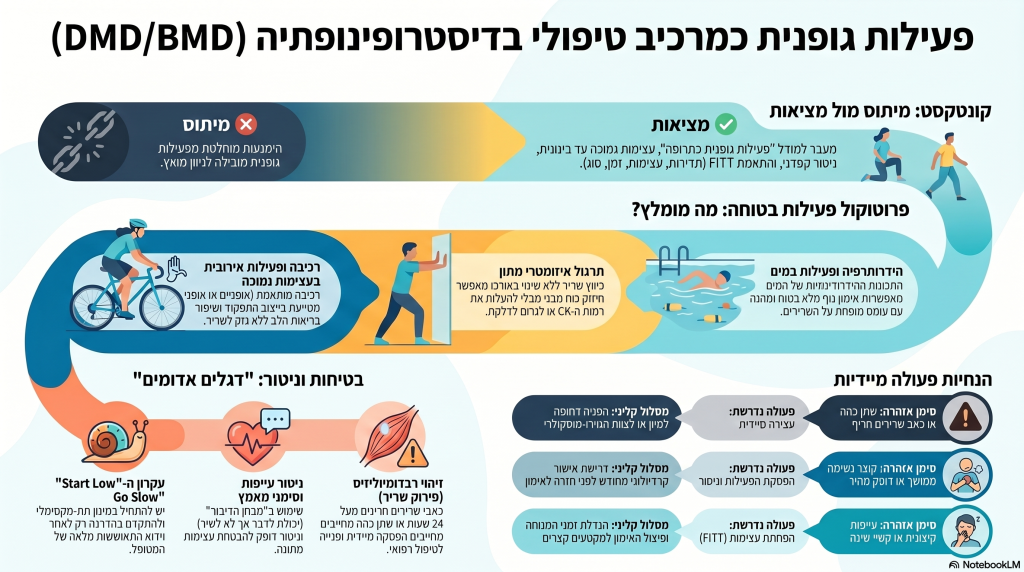 תקציר ויזואלי של מאמר פעילות גופנית בטוחה
